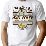 Axel Foley Detective Agency T-Shirt for Men & Women, T-Shirts Graphic Tee - White