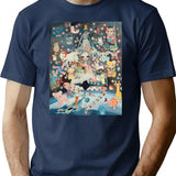 Aya Takano Hommage T-Shirt for Men & Women, T-Shirts Graphic Tee - Navy