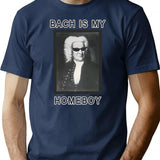 Bach Is My Homeboy T-Shirt for Men & Women, T-Shirts Graphic Tee - Navy
