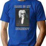 Bach Is My Homeboy T-Shirt for Men & Women, T-Shirts Graphic Tee - Blue