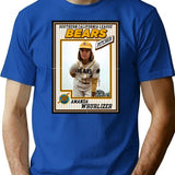 Bad News Bears Baseball Card Amanda Whurlizer T-Shirt for Men & Women, T-Shirts Graphic Tee - Blue