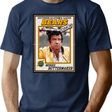 Bad News Bears Baseball Card Coach Buttermaker T-Shirt for Men & Women, T-Shirts Graphic Tee - Navy
