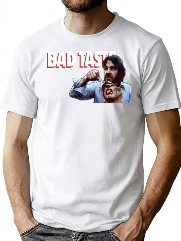 Bad Taste T-Shirt for Men & Women, T-Shirts Graphic Tee - White