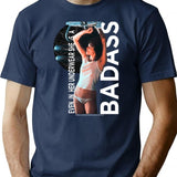 Badass For Ever Ver.1 - Vintage Movie Collection T-Shirt for Men & Women, T-Shirts Graphic Tee - Navy