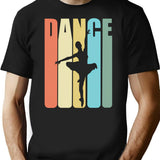 Ballet Dancing Dance T-Shirt for Men & Women, T-Shirts Graphic Tee - Black