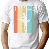 Ballet Dancing Dance T-Shirt for Men & Women, T-Shirts Graphic Tee - White