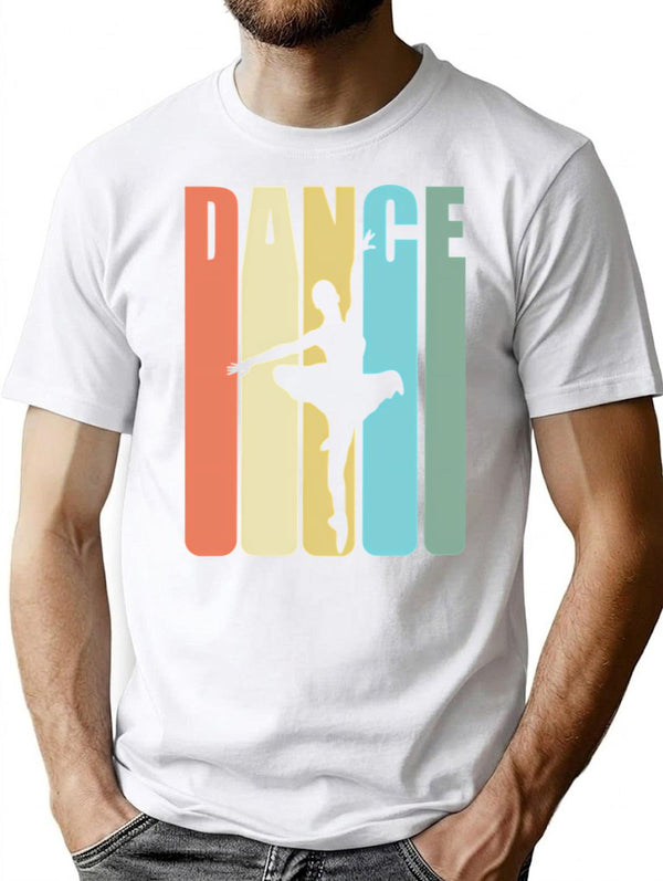 Ballet Dancing Dance T-Shirt for Men & Women, T-Shirts Graphic Tee - White