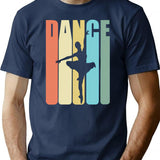 Ballet Dancing Dance T-Shirt for Men & Women, T-Shirts Graphic Tee - Navy