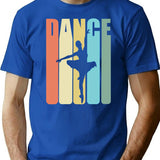 Ballet Dancing Dance T-Shirt for Men & Women, T-Shirts Graphic Tee - Blue