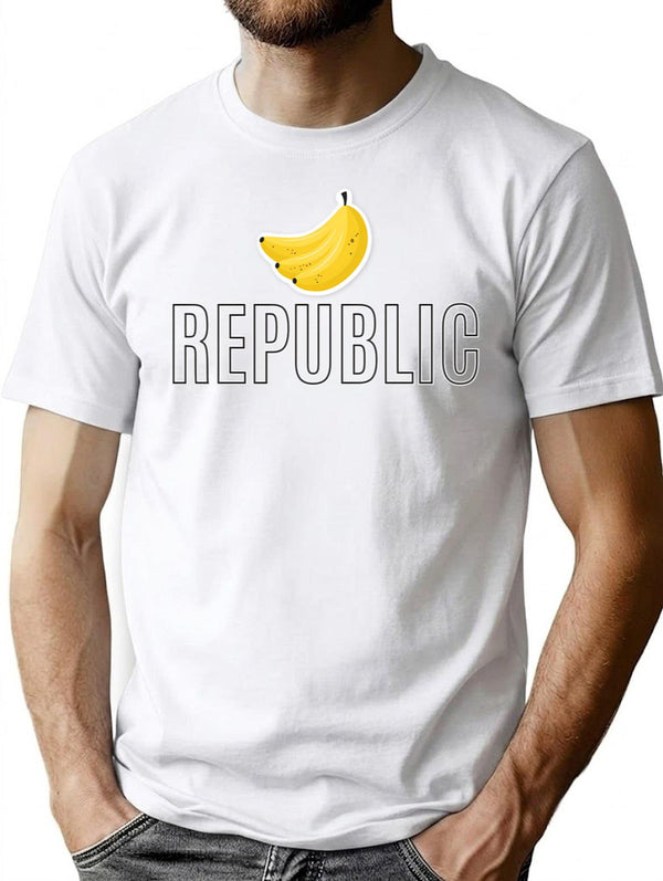 Banana Republic T-Shirt for Men & Women, T-Shirts Graphic Tee - White