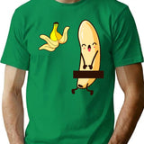 Banana Strip T-Shirt for Men & Women, T-Shirts Graphic Tee - Green