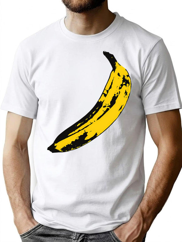 Banana T-Shirt for Men & Women, T-Shirts Graphic Tee - White