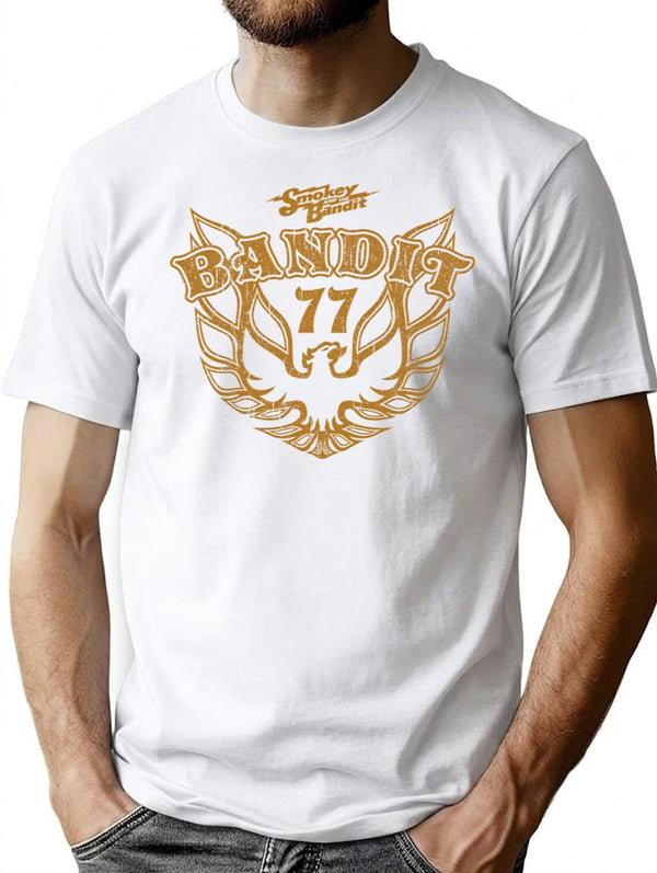 Bandit Eagle T-Shirt for Men & Women, T-Shirts Graphic Tee - White