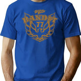Bandit Eagle T-Shirt for Men & Women, T-Shirts Graphic Tee - Blue