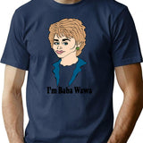 Barbara Waltersa Fan Art T-Shirt for Men & Women, T-Shirts Graphic Tee - Navy