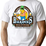 Barney'S Irish Pub And Grub T-Shirt for Men & Women, T-Shirts Graphic Tee - White
