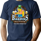 Barney'S Irish Pub And Grub T-Shirt for Men & Women, T-Shirts Graphic Tee - Navy