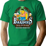 Barney'S Irish Pub And Grub T-Shirt for Men & Women, T-Shirts Graphic Tee - Green