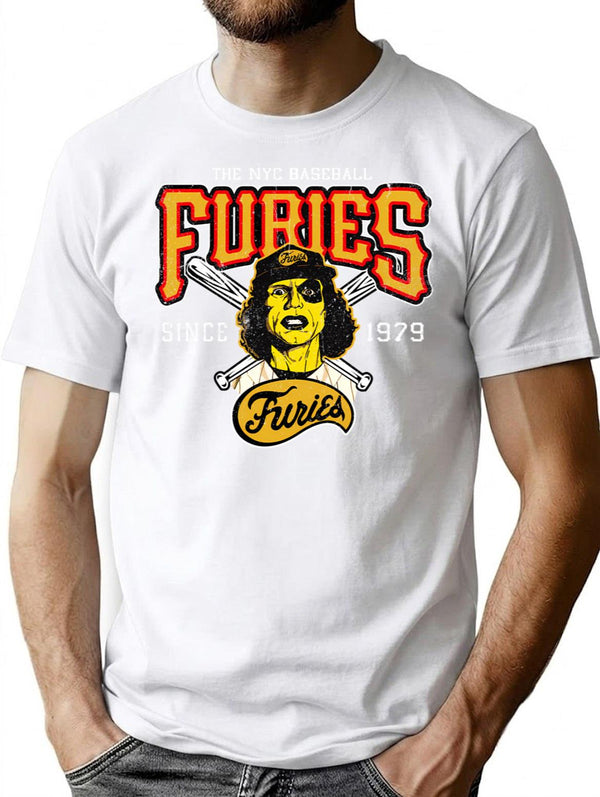 Baseball Furies From Warriors T-Shirt for Men & Women, T-Shirts Graphic Tee - White