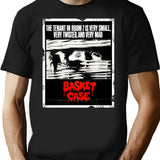 Basket Case Tshirt 80S Horror Movie Vhs Cover T-Shirt for Men & Women, T-Shirts Graphic Tee - Black
