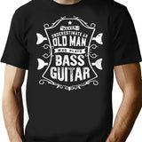 Bass Players Bassist Funny Quote Vintage Gifts T-Shirt for Men & Women, T-Shirts Graphic Tee - Black