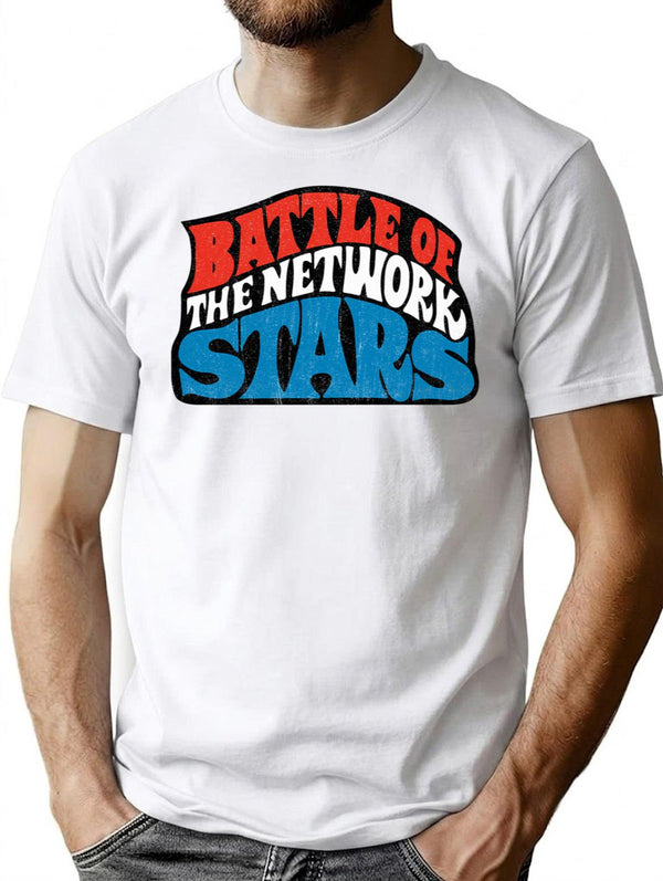 Battle Of The Network Stars Worn T-Shirt for Men & Women, T-Shirts Graphic Tee - White