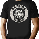 Bayside Tigers Worn Dks T-Shirt for Men & Women, T-Shirts Graphic Tee - Black