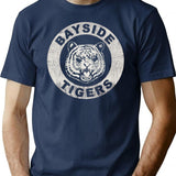 Bayside Tigers Worn Dks T-Shirt for Men & Women, T-Shirts Graphic Tee - Navy
