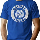 Bayside Tigers Worn Dks T-Shirt for Men & Women, T-Shirts Graphic Tee - Blue