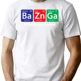 Bazinga Element Chart T-Shirt for Men & Women, T-Shirts Graphic Tee - White
