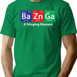 Bazinga Element Chart T-Shirt for Men & Women, T-Shirts Graphic Tee - Green