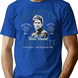 Beckett'S Time Travel University T-Shirt for Men & Women, T-Shirts Graphic Tee - Blue