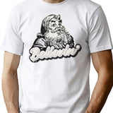 Believin Santa Claus T-Shirt for Men & Women, T-Shirts Graphic Tee - White