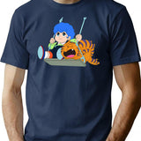 Benjamin Et Romeo Giuliano T-Shirt - Retro Graphic Tee for Men & Women - Navy
