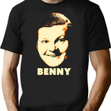 Benny T-Shirt - Retro Graphic Tee for Men & Women - Black