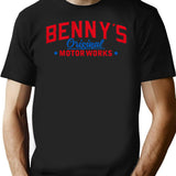 Benny's Original Motorworks Chop Shop Custom Car Mechanic Logo From Los Santos San Andreas T-Shirt - Black