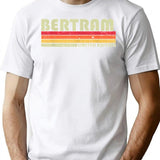 Bertram Gift Name Personalized Funny Retro Vintage Birthday T-Shirt - White