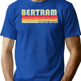 Bertram Gift Name Personalized Funny Retro Vintage Birthday T-Shirt - Blue