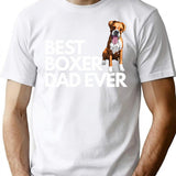 Best Boxer Dad Ever Quote Funny Boxer Dad Saying T-Shirt - White