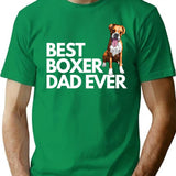 Best Boxer Dad Ever Quote Funny Boxer Dad Saying T-Shirt - Green