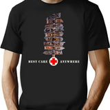 Best Care Anywhere In Korea T-Shirt for Men & Women, T-Shirts Graphic Tee - Black