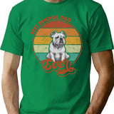 Best English Bulldog Dad Ever - Vintage Sunset - Vintage English Bulldog T-Shirt - Green