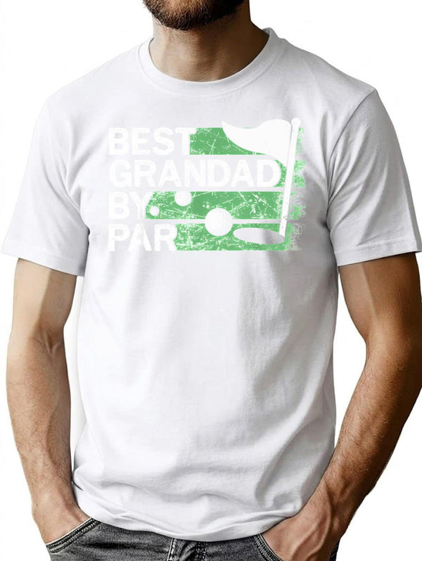 Best Grandad By Par Golf Lovers Clothes Father's Day S T-Shirt - White