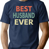 Best Husband Ever T-Shirt - Retro Graphic Tee for Men & Women - Navy