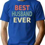 Best Husband Ever T-Shirt - Retro Graphic Tee for Men & Women - Blue