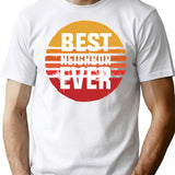 Best Neighbor Ever T-Shirt - Retro Graphic Tee for Men & Women - White
