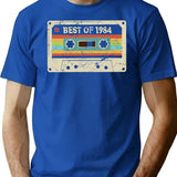 Best Of 1984 41 Year Old Funny Vintage Cassette T-shirt 41st Birthday Gift For Men Women - Blue