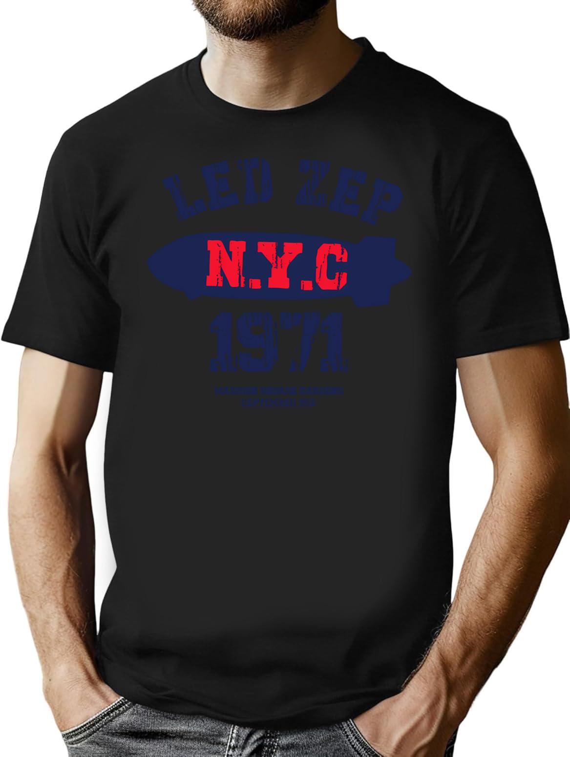 Best Of Led Zep N.y.c T-Shirt - Retro Graphic Tee for Men & Women - Black