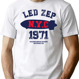 Best Of Led Zep N.y.c T-Shirt - Retro Graphic Tee for Men & Women - White