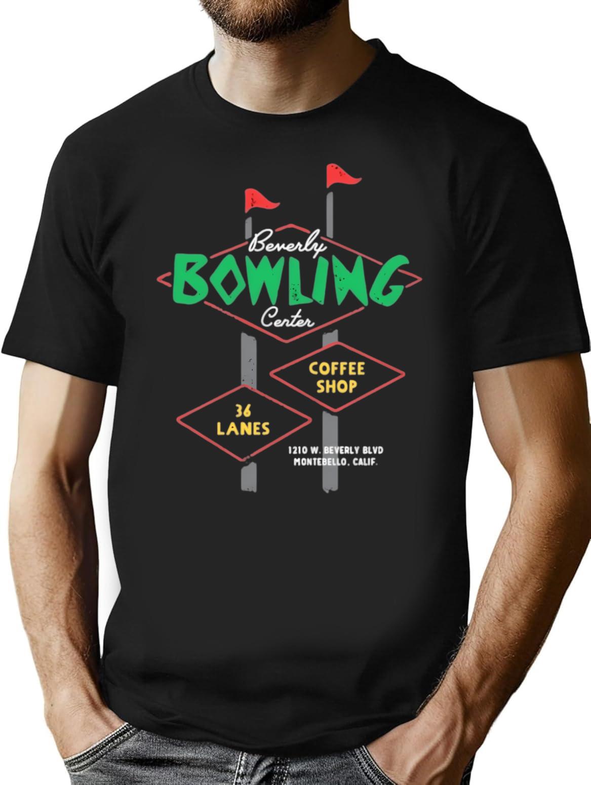 Beverly Bowl - Montebello Ca - Vintage Bowling Alley T-Shirt - Black